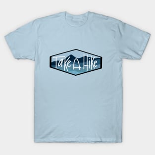 Take A Hike blue T-Shirt